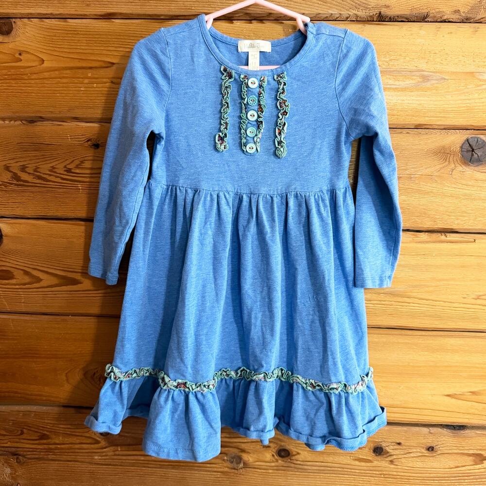 Matilda Jane Caitlin Lap Dress Size 2 Blue